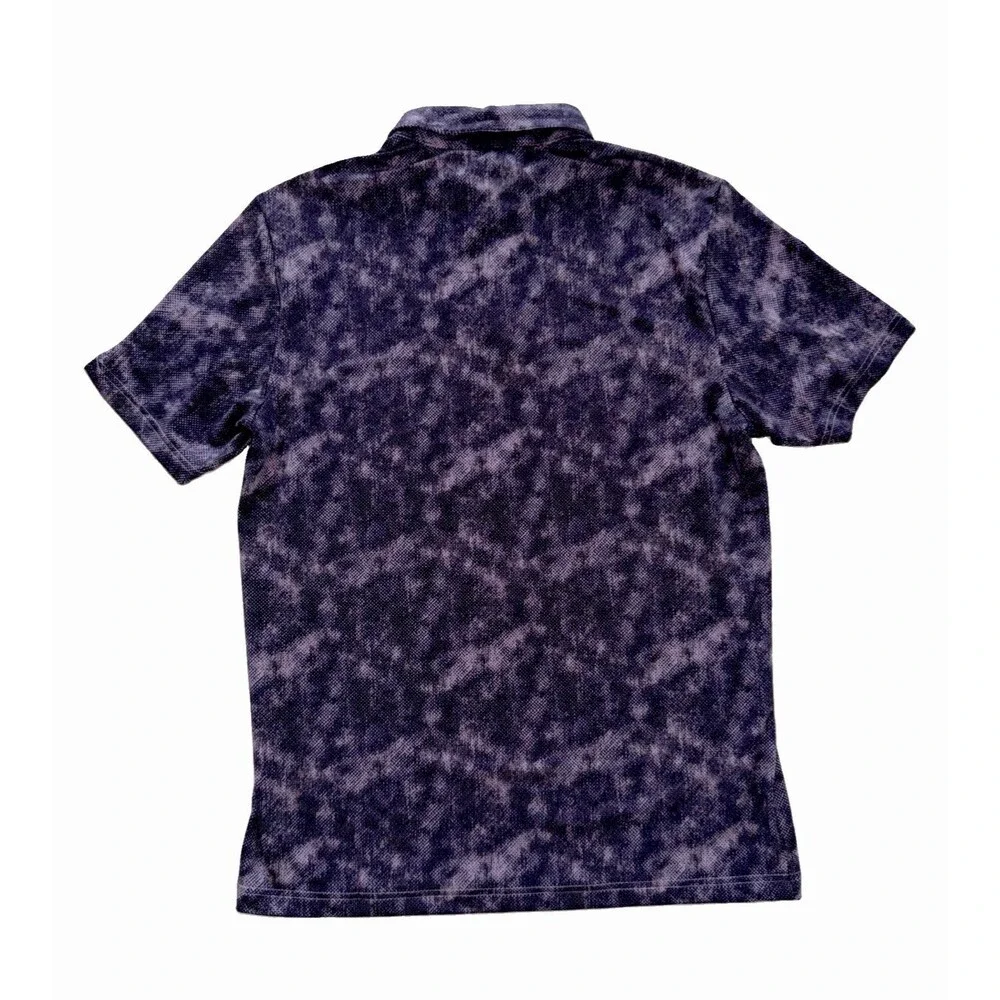 Adidas Ultimate Textured Print Golf Polo Shirt Men's Size Medium Powder Plum NWT
